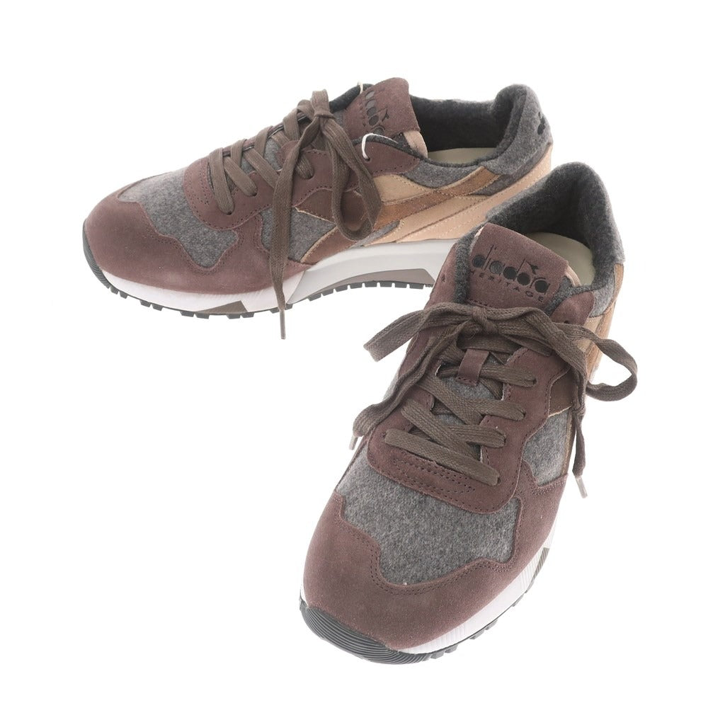 【中古】【未使用】ディアドラ ヘリテージ Diadora HERITAGE TRIDENT 90 FLANNEL スニーカー ブラウン【サイズ27】【BRW】【A/W】【状態ランクS】【メンズ】【768975】 BPD