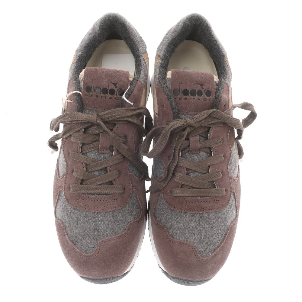 【中古】【未使用】ディアドラ ヘリテージ Diadora HERITAGE TRIDENT 90 FLANNEL スニーカー ブラウン【サイズ27】【BRW】【A/W】【状態ランクS】【メンズ】【768975】 BPD