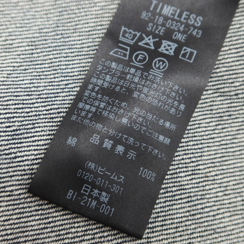 [Used] B:MING LIFE STORE by BEAMS FIRE SERVICE collaboration denim jacket, G-jacket, indigo [Size ONE] [NVY] [S/S/A/W] [Condition Rank B] ​​[Men&