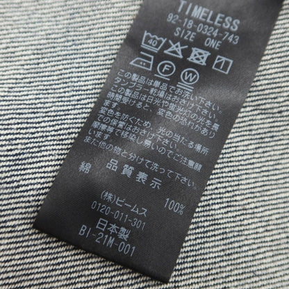 [Used] B:MING LIFE STORE by BEAMS FIRE SERVICE collaboration denim jacket, G-jacket, indigo [Size ONE] [NVY] [S/S/A/W] [Condition Rank B] ​​[Men&