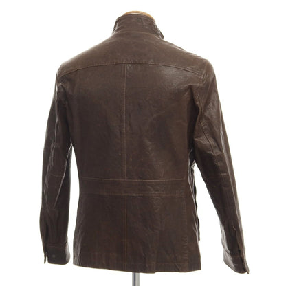 [Used] Theory Goat Leather Zip-up Leather Blouson Brown [Size 38] [BRW] [A/W] [Condition Rank C] [Men&