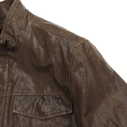 [Used] Theory Goat Leather Zip-up Leather Blouson Brown [Size 38] [BRW] [A/W] [Condition Rank C] [Men&