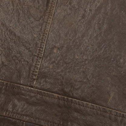 [Used] Theory Goat Leather Zip-up Leather Blouson Brown [Size 38] [BRW] [A/W] [Condition Rank C] [Men&