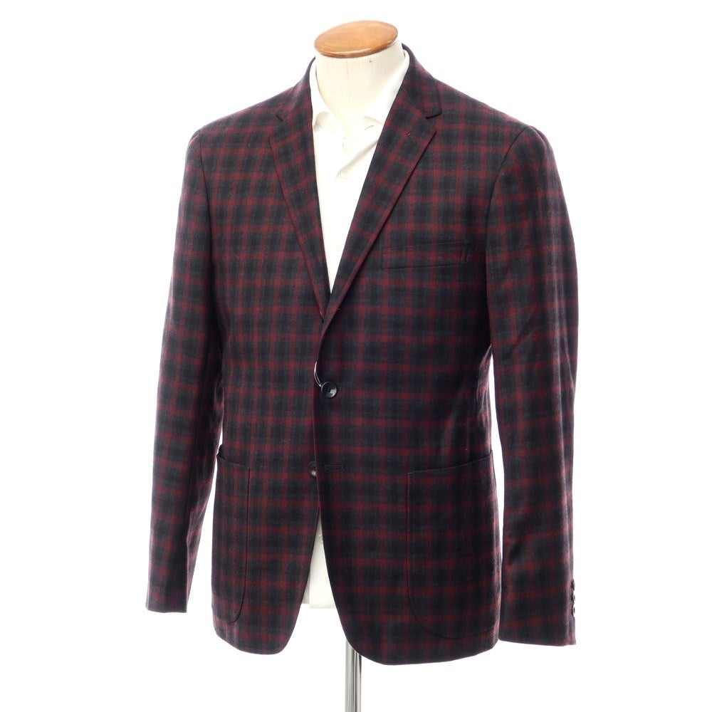 【中古】グリーンレーベルリラクシング green label relaxing カジュアルジャケット
 チャコールグレーxレッド【サイズL】【GRY】【A/W】【状態ランクA】【メンズ】
【778776】 BPD