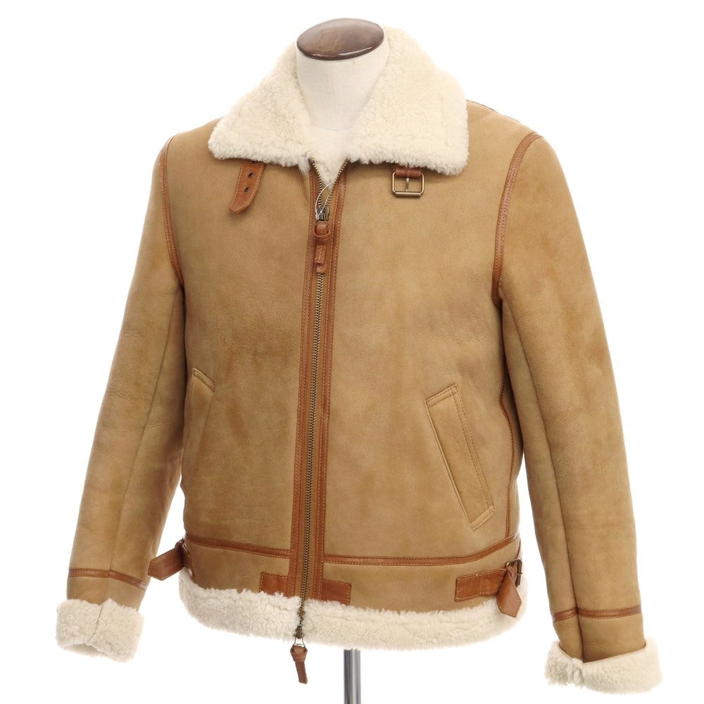 【中古】チンクアンタ Cinquanta ムートンレザー B-3 フライトジャケット ライトブラウン【サイズ52】【BRW】【A/W】【状態ランクB】【メンズ】【768974】 BPD