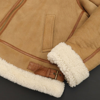 [Used] Cinquanta Mouton Leather B-3 Flight Jacket Light Brown [Size 52] [BRW] [A/W] [Condition Rank B] ​​[Men&