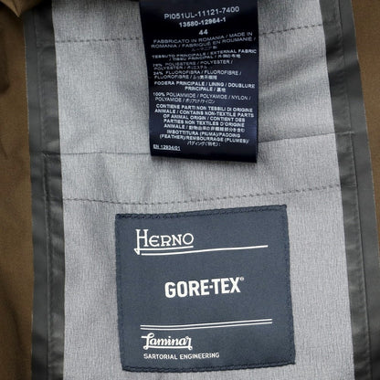 [Used] Herno Laminar Gore-Tex polyester stand-up collar down coat, khaki brown [Size 44] [BRW] [A/W] [Condition rank B] ​​[Men&