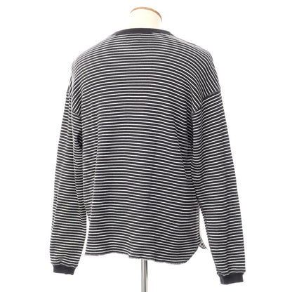 [Used] BEAMS Spring/Summer 2022 long-sleeved T-shirt
 Charcoal gray x white [Size M] [GRY] [S/S/A/W] [Condition rank B] ​​[Men&