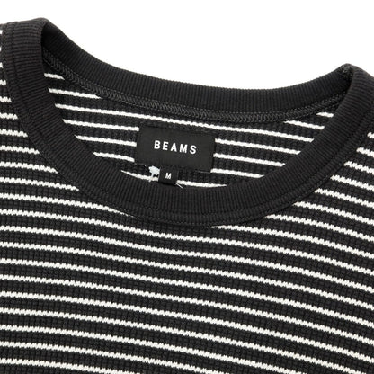 [Used] BEAMS Spring/Summer 2022 long-sleeved T-shirt
 Charcoal gray x white [Size M] [GRY] [S/S/A/W] [Condition rank B] ​​[Men&