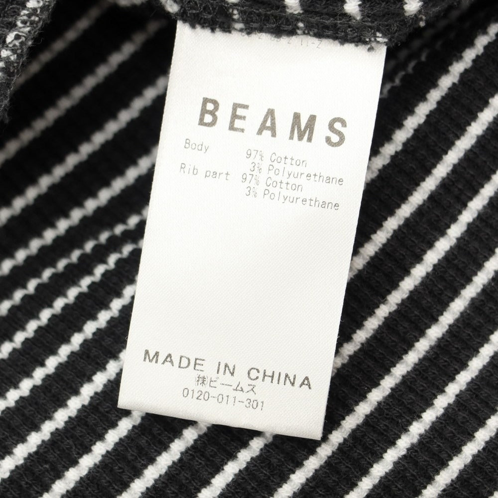 [Used] BEAMS Spring/Summer 2022 long-sleeved T-shirt
 Charcoal gray x white [Size M] [GRY] [S/S/A/W] [Condition rank B] ​​[Men&