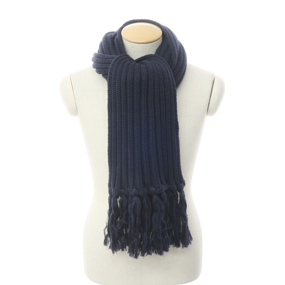 [Used] Altea Low Gauge Wool Fringe Scarf Navy [NVY] [A/W] [Condition Rank B] ​​[Men&