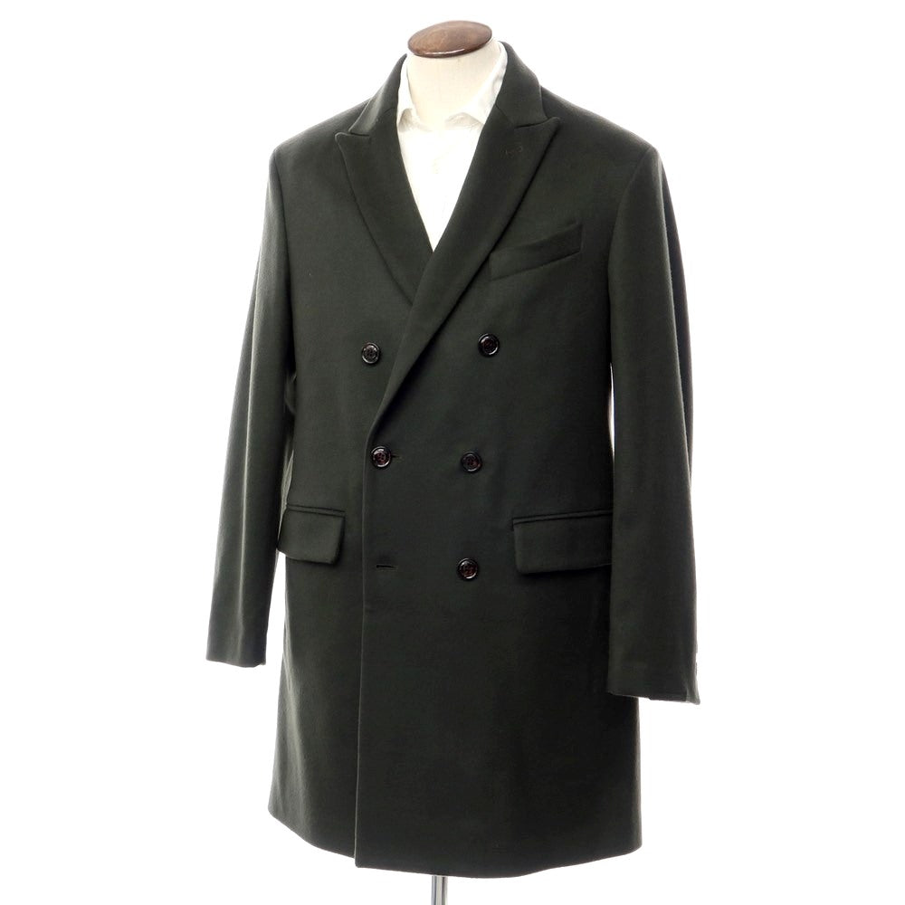 【中古】パルト PALTO ウールカシミア ダブルブレスト チェスターコート ダークグリーン【サイズ50】【GRN】【A/W】【状態ランクA】【メンズ】【768971】 BPD