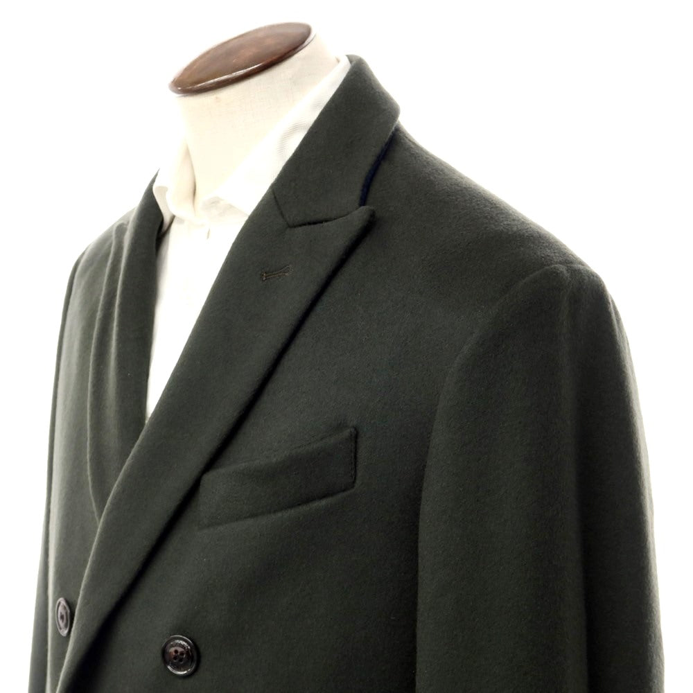 【中古】パルト PALTO ウールカシミア ダブルブレスト チェスターコート ダークグリーン【サイズ50】【GRN】【A/W】【状態ランクA】【メンズ】【768971】 BPD