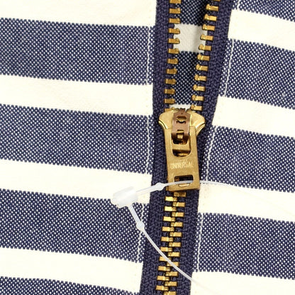 [Used] Nigel Cabourn Cotton Striped Half-Zip Work Jacket Light Navy x White [Size 46] [NVY] [S/S/A/W] [Condition Rank B] ​​[Men&
