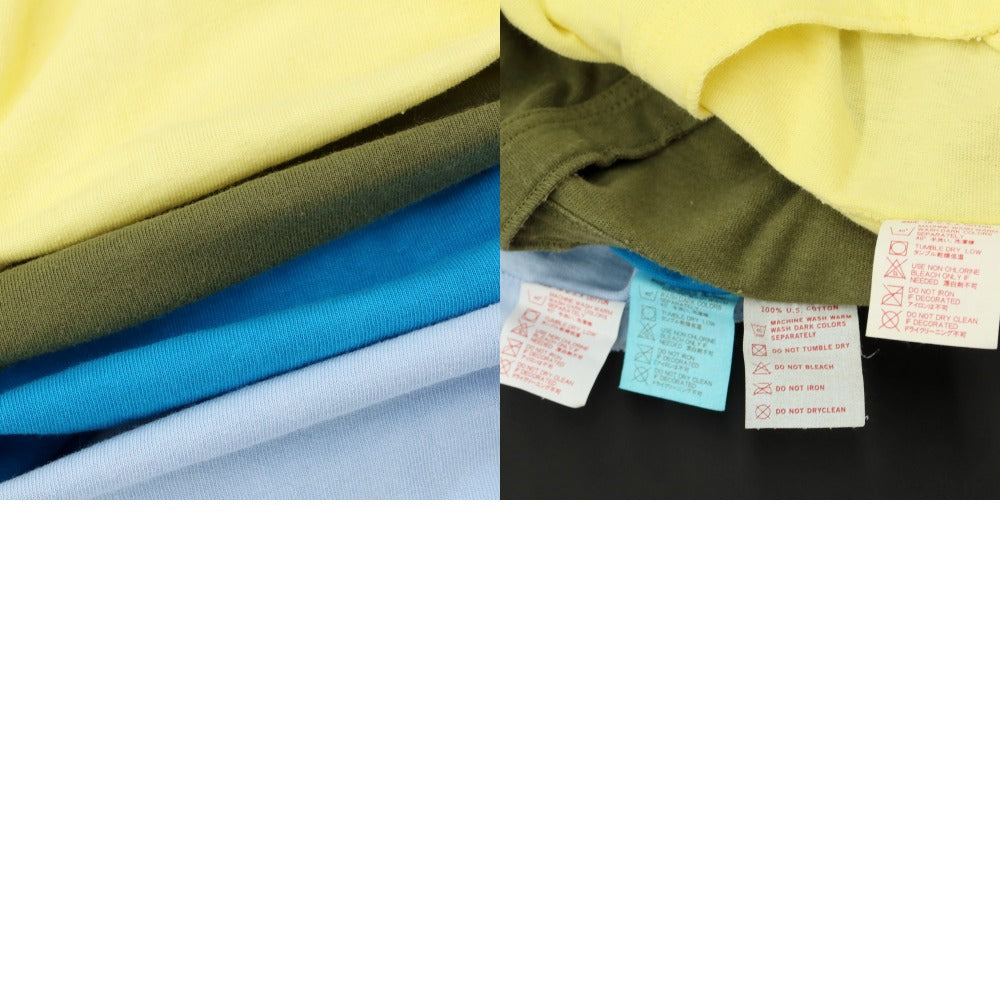 【中古】ヘルスニット Healthknit 4点セット 半袖Ｔシャツ
 イエローxオリーブxブルー【サイズM】【YEL】【S/S】【状態ランクC】【メンズ】
【769673】 DPD