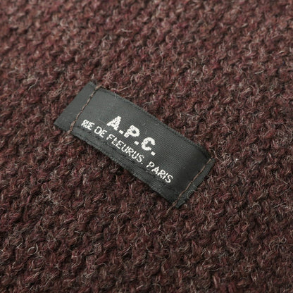 [Used] A.P.C. APC Gloves and Scarf Set Bordeaux [BRW] [A/W] [Condition Rank B] ​​[Men&