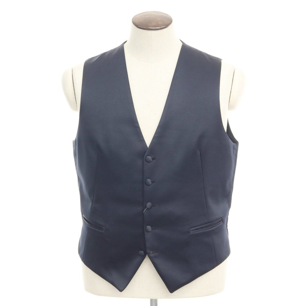 [Used] TAGLIATORE Polyester Dress Gilet Vest Navy [Size 52] [NVY] [S/S] [Condition Rank B] ​​[Men&