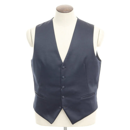 [Used] TAGLIATORE Polyester Dress Gilet Vest Navy [Size 52] [NVY] [S/S] [Condition Rank B] ​​[Men&