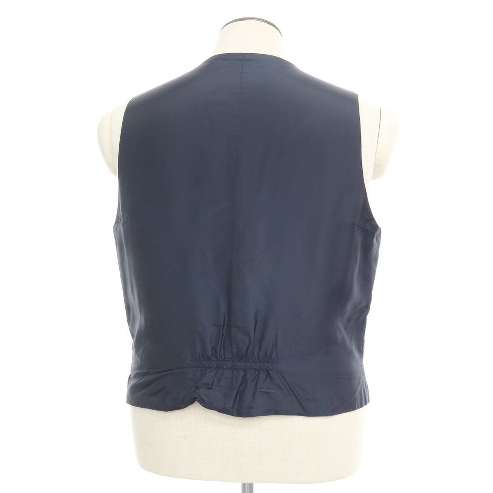 [Used] TAGLIATORE Polyester Dress Gilet Vest Navy [Size 52] [NVY] [S/S] [Condition Rank B] ​​[Men&