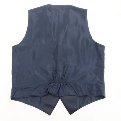 [Used] TAGLIATORE Polyester Dress Gilet Vest Navy [Size 52] [NVY] [S/S] [Condition Rank B] ​​[Men&