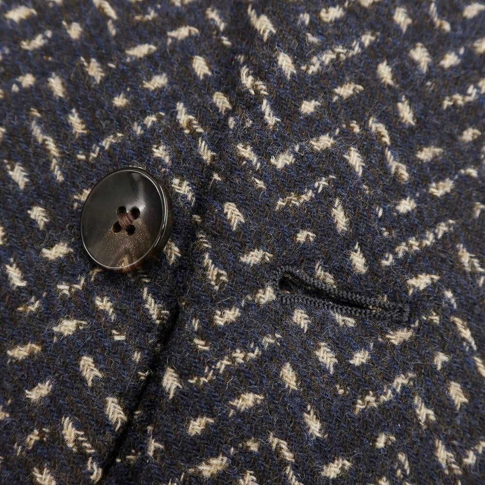 [Used] LARDINI Wool nylon all-over print jacket, brown x navy [Size 44] [BRW] [A/W] [Condition rank B] ​​[Men&