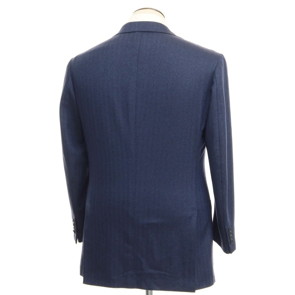 [Used] Sartorio Herringbone Wool Tailored Jacket Light Navy [Size 50] [NVY] [A/W] [Condition Rank C] [Men&