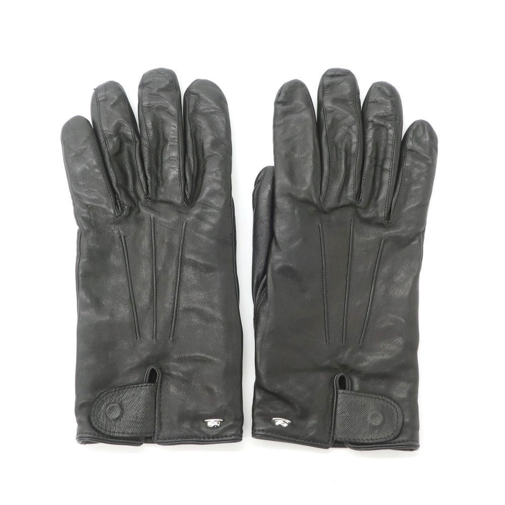 [Used] Hackett London Wool-lined Leather Gloves, Black [BLK] [A/W] [Condition Rank B] ​​[Men&