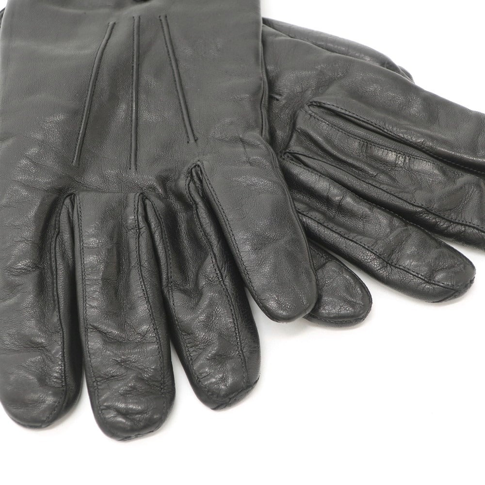 [Used] Hackett London Wool-lined Leather Gloves, Black [BLK] [A/W] [Condition Rank B] ​​[Men&
