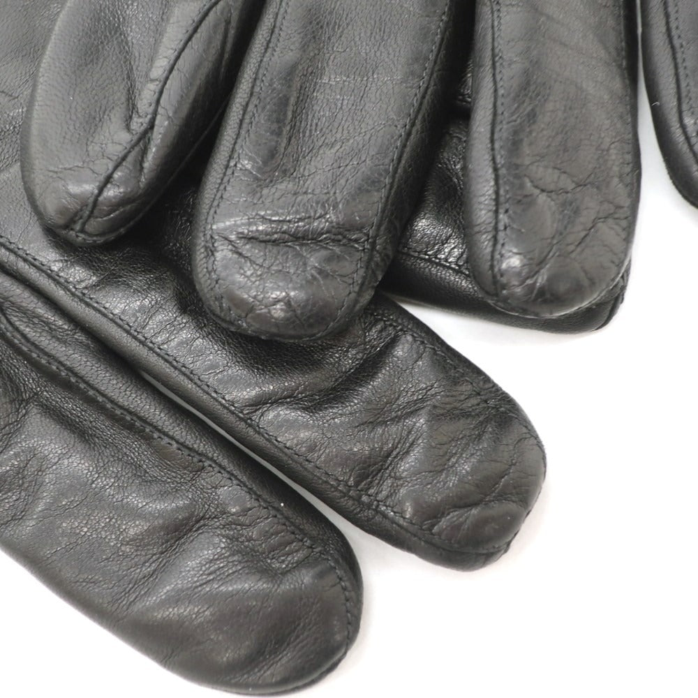 [Used] Hackett London Wool-lined Leather Gloves, Black [BLK] [A/W] [Condition Rank B] ​​[Men&