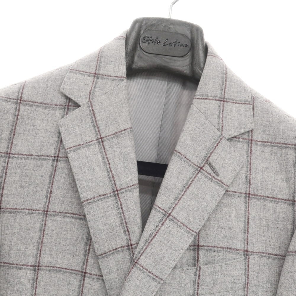 【新品アウトレット】スティレ ラティーノ STILE LATINO 3つボタンスーツ
 ライトグレーxレッド【サイズ48】【GRY】【A/W】【状態ランクN-】【メンズ】
【778897】 BPD