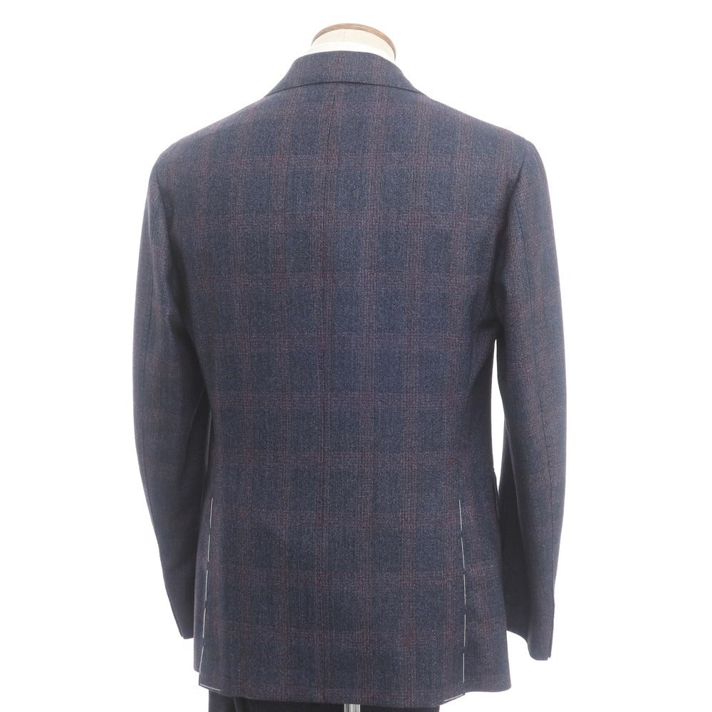 [New] STILE LATINO Wool Check 3B Set-up Suit Navy x Red [Size 50] [NVY] [A/W] [Condition Rank N] [Men&