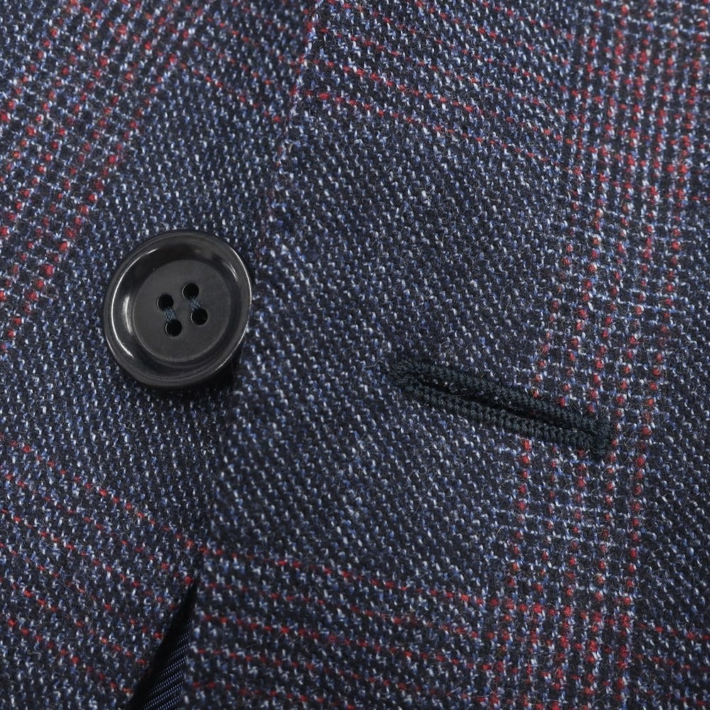 [New] STILE LATINO Wool Check 3B Set-up Suit Navy x Red [Size 50] [NVY] [A/W] [Condition Rank N] [Men&