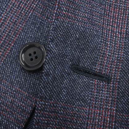 [New] STILE LATINO Wool Check 3B Set-up Suit Navy x Red [Size 50] [NVY] [A/W] [Condition Rank N] [Men&