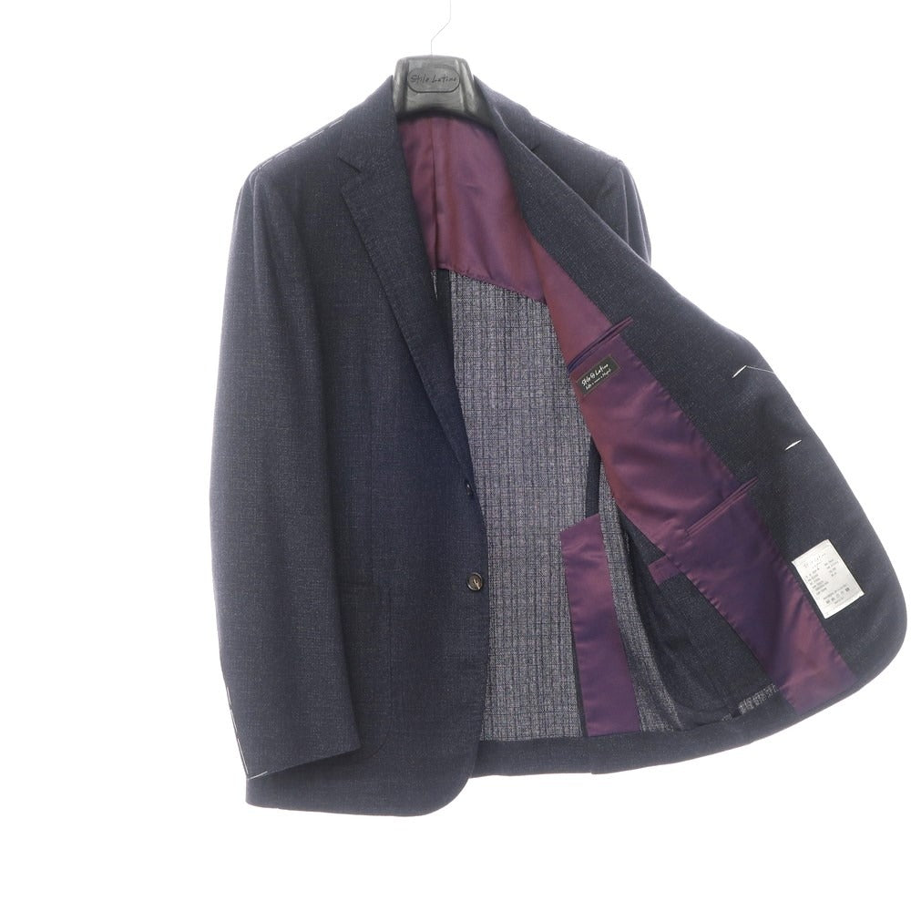 [New] STILE LATINO Wool 3B Tailored Jacket Navy [Size 52 Drop8R] [NVY] [A/W] [Condition Rank N] [Men&