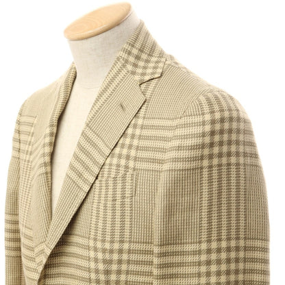 【新品】スティレ ラティーノ STILE LATINO カジュアルジャケット
 イエローベージュxカーキ【サイズ42】【BEI】【S/S】【状態ランクN】【メンズ】
【769772】 DPD