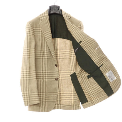【新品】スティレ ラティーノ STILE LATINO カジュアルジャケット
 イエローベージュxカーキ【サイズ42】【BEI】【S/S】【状態ランクN】【メンズ】
【769772】 DPD