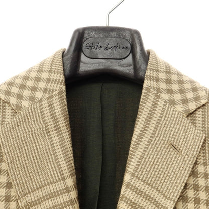 【新品】スティレ ラティーノ STILE LATINO カジュアルジャケット
 イエローベージュxカーキ【サイズ42】【BEI】【S/S】【状態ランクN】【メンズ】
【769772】 DPD