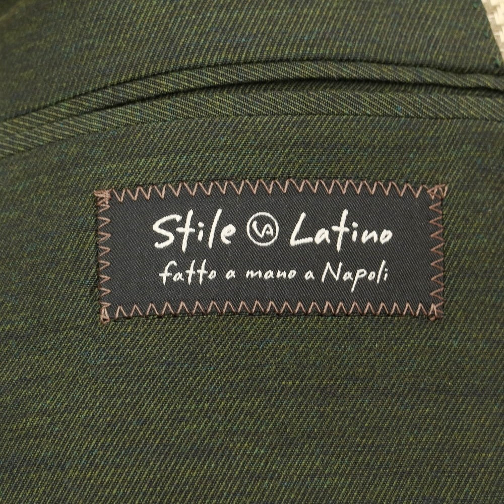 【新品】スティレ ラティーノ STILE LATINO カジュアルジャケット
 イエローベージュxカーキ【サイズ42】【BEI】【S/S】【状態ランクN】【メンズ】
【769772】 DPD