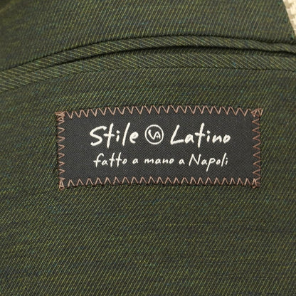 【新品】スティレ ラティーノ STILE LATINO カジュアルジャケット
 イエローベージュxカーキ【サイズ42】【BEI】【S/S】【状態ランクN】【メンズ】
【769772】 DPD