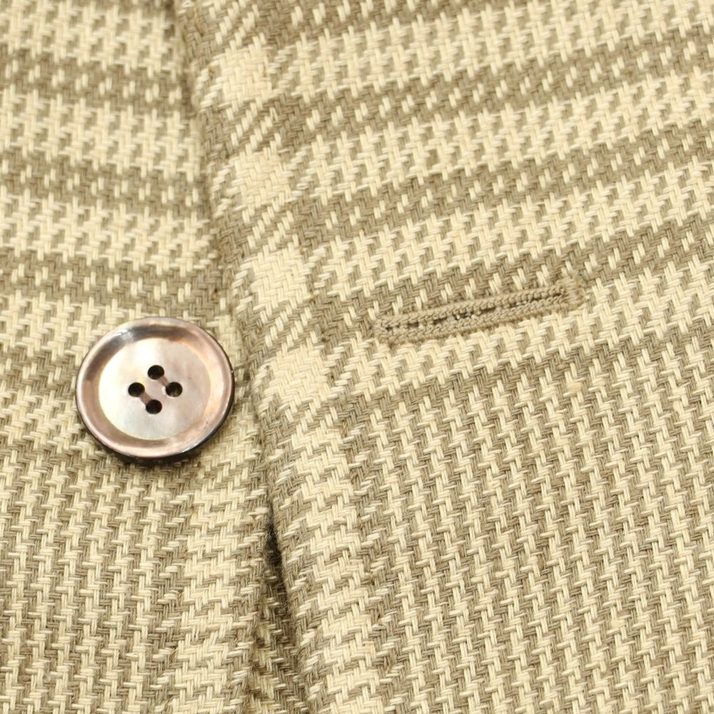 【新品】スティレ ラティーノ STILE LATINO カジュアルジャケット
 イエローベージュxカーキ【サイズ42】【BEI】【S/S】【状態ランクN】【メンズ】
【769772】 DPD