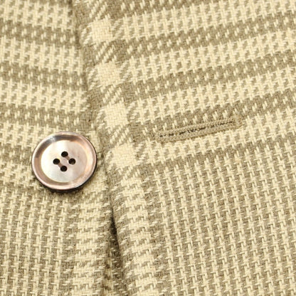【新品】スティレ ラティーノ STILE LATINO カジュアルジャケット
 イエローベージュxカーキ【サイズ42】【BEI】【S/S】【状態ランクN】【メンズ】
【769772】 DPD