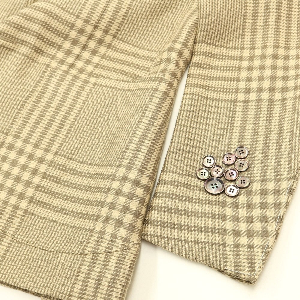 【新品】スティレ ラティーノ STILE LATINO カジュアルジャケット
 イエローベージュxカーキ【サイズ42】【BEI】【S/S】【状態ランクN】【メンズ】
【769772】 DPD