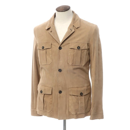 [New] rvl sheep suede leather safari jacket blouson beige [size 48] [BEI] [A/W] [Condition rank N] [Men&