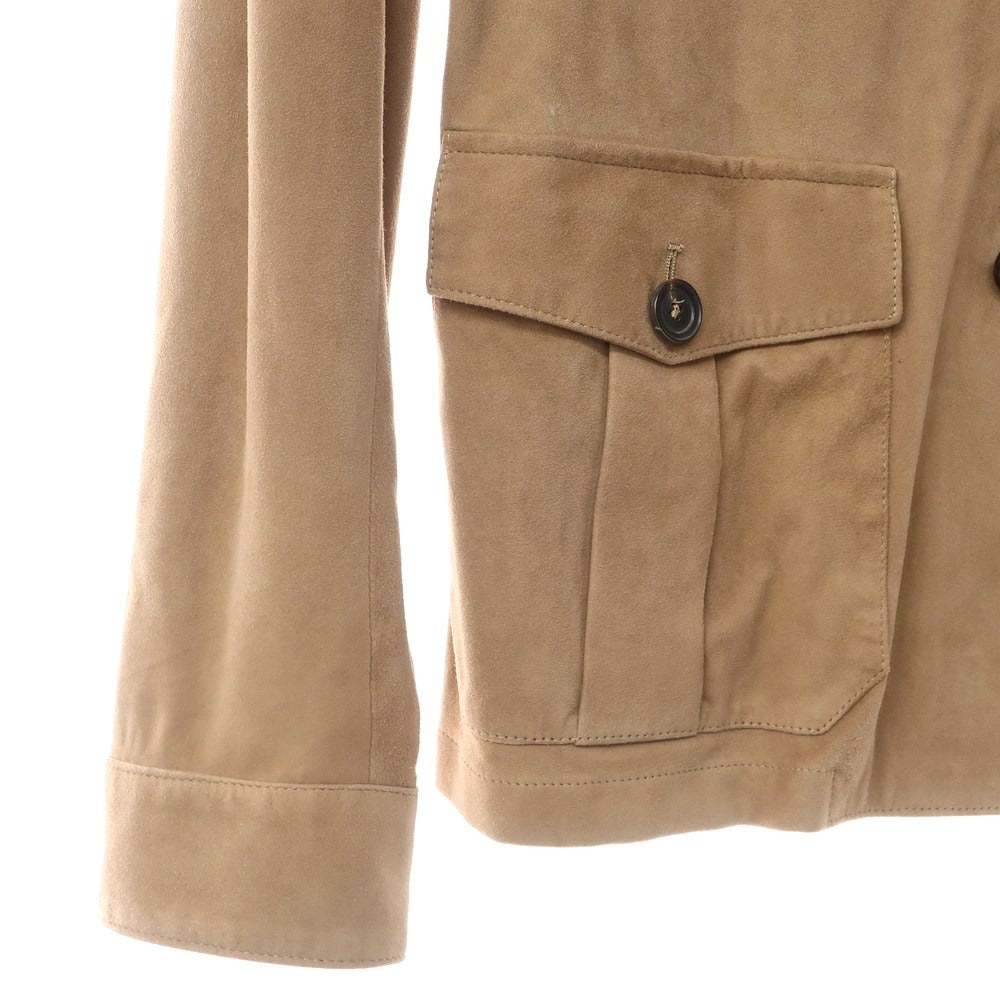 [New] rvl sheep suede leather safari jacket blouson beige [size 48] [BEI] [A/W] [Condition rank N] [Men&