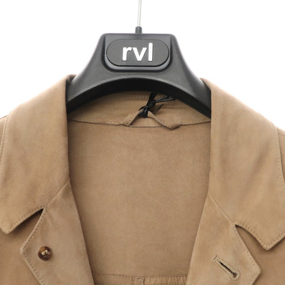 [New] rvl sheep suede leather safari jacket blouson beige [size 48] [BEI] [A/W] [Condition rank N] [Men&