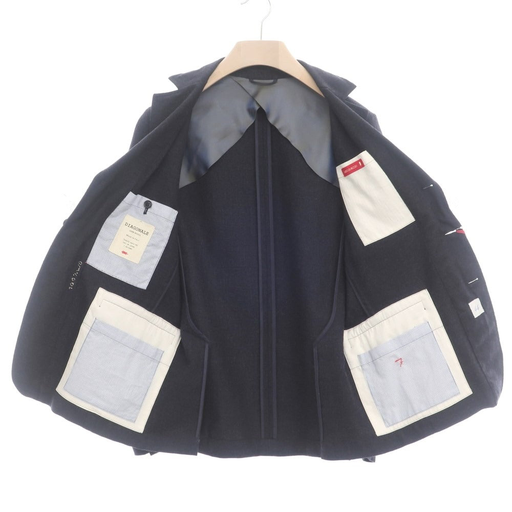 [New] GUIDO DI RICCIO LIMA Wool Hand Stitched Jacket Navy [Size 44] [NVY] [A/W] [Condition Rank N] [Men&