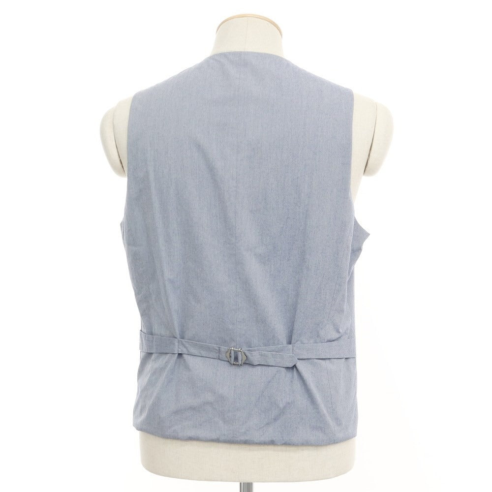 [Used] Three Dots reversible cotton gilet vest, blue-gray x light blue [size not specified (S size)] [BLU] [S/S] [Condition rank B] ​​[Men&