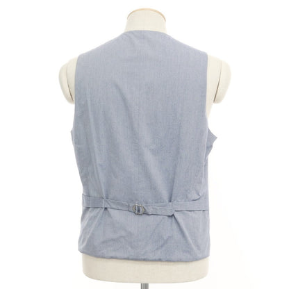 [Used] Three Dots reversible cotton gilet vest, blue-gray x light blue [size not specified (S size)] [BLU] [S/S] [Condition rank B] ​​[Men&