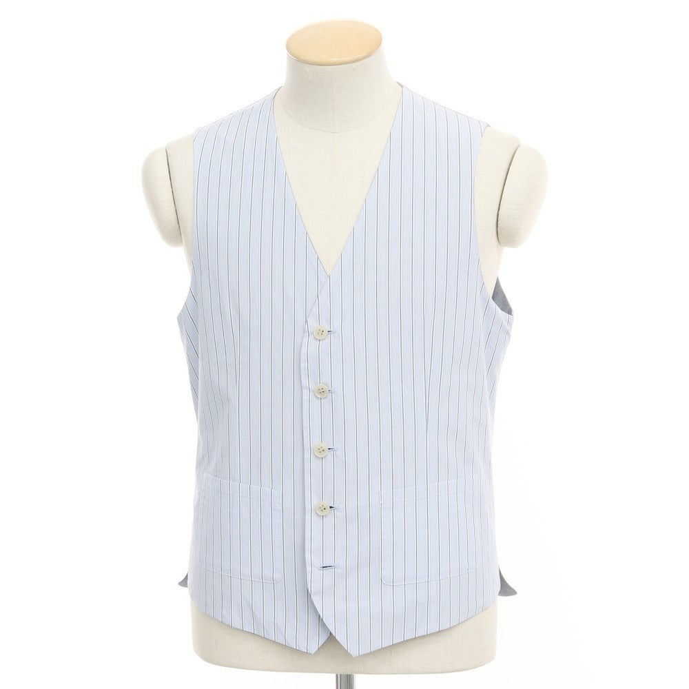 [Used] Three Dots reversible cotton gilet vest, blue-gray x light blue [size not specified (S size)] [BLU] [S/S] [Condition rank B] ​​[Men&