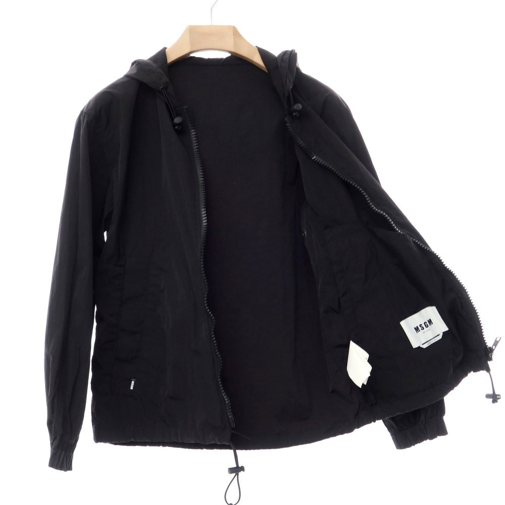 [Used] MSGM Nylon Hooded Shell Jacket Black [Size 42] [BLK] [S/S] [Condition Rank B] ​​[Men&